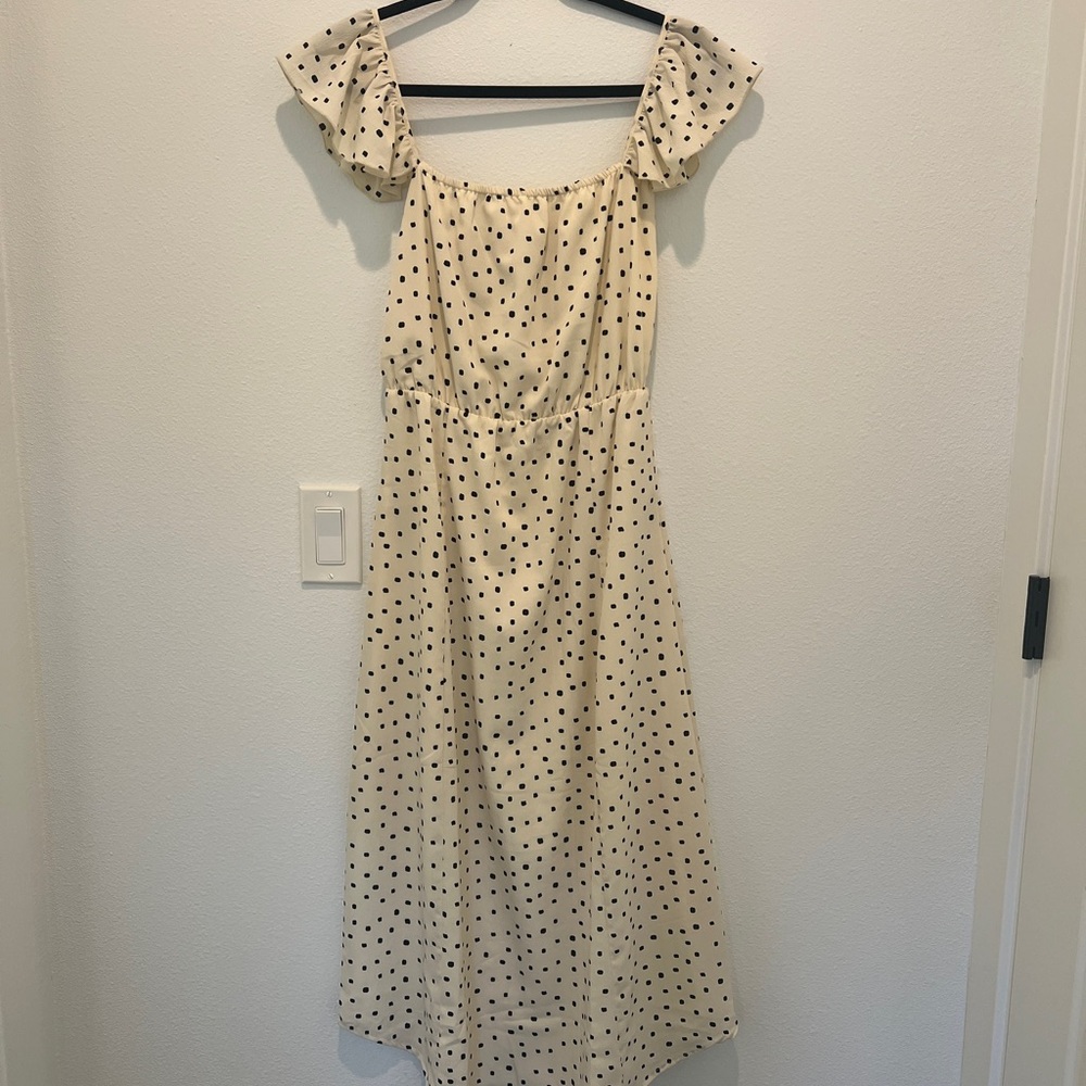 Womens off the shoulder midi dress